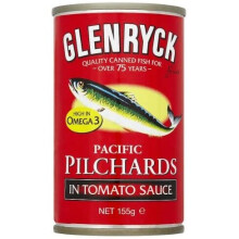 Glenryck Pacific Pilchards in Tomato Sauce - 12 x 155g