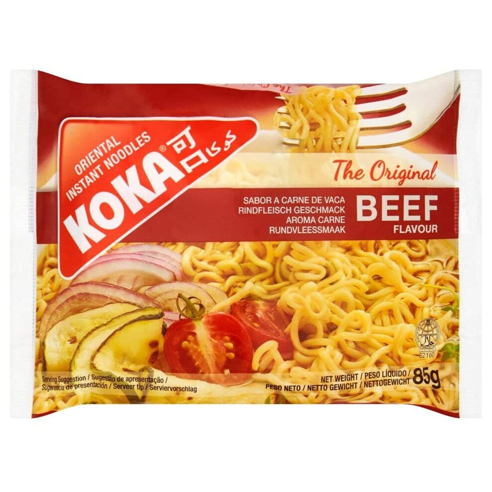 Koka Instant Noodles The Original Beef Flavour 85g x 10