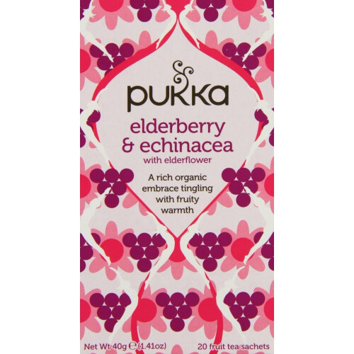 Pukka Pukka | Elderberry & Echinacea | 4 x 20 bags