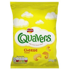 Walkers Quavers Cheese Snacks 20g (Pack of 32 x 20.5g)
