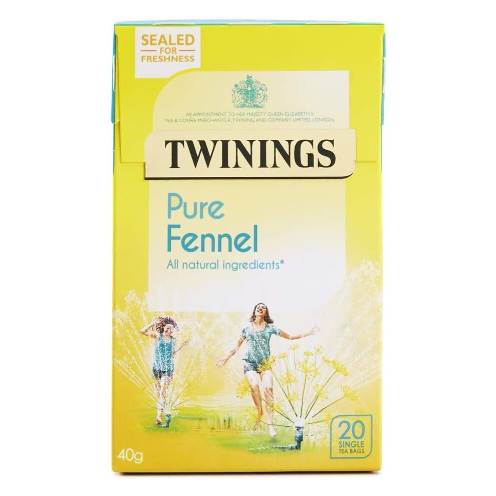 Twinings Cleansing Fennel - 20 Tea Bags 40g (Pack of 4)