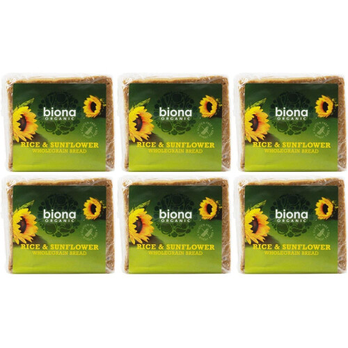 Biona - Org Rice Bread Sunflower Seed | 500g | 6 PACK BUNDLE