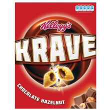 Kellogg's Krave Chocolate Hazelnut (375g) - Pack of 2