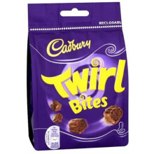 Cadbury Twirl Bites Chocolate Bag 109g Case of 10