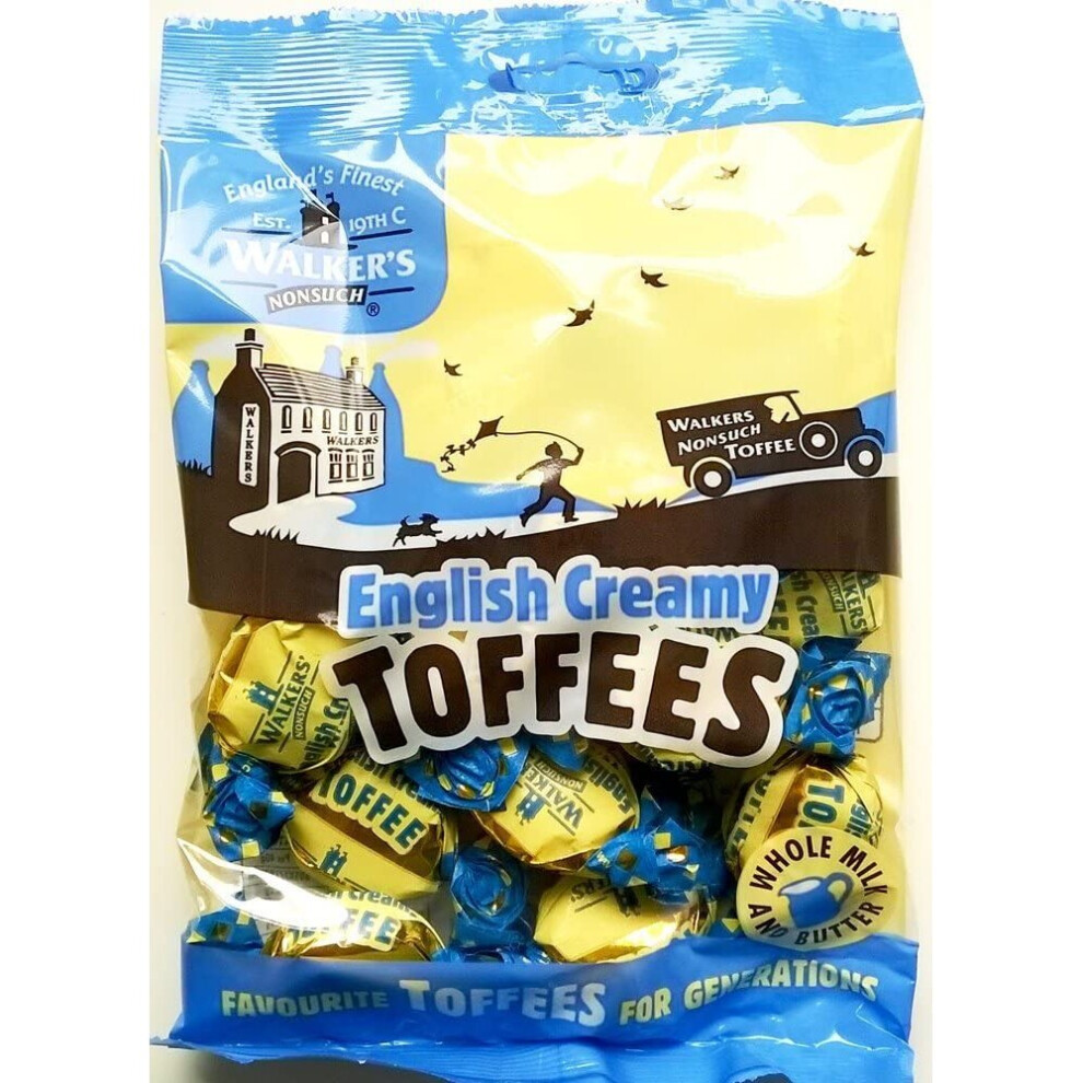 Walkers English Creamy Toffees - 3 x 150gm