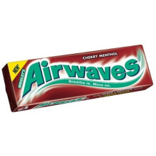 Wrigley's Airwaves Cherry Menthol Sugarfree Chewing Gum 10 Pellets (Pack of 30 x 15g)