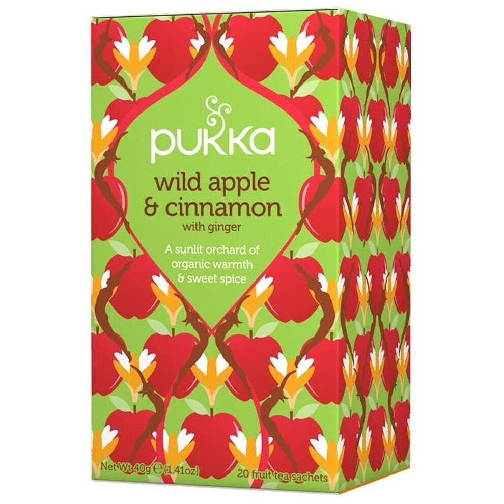 Pukka | Wild Apple Cinnamon & Ginger | 3 x 20 bags