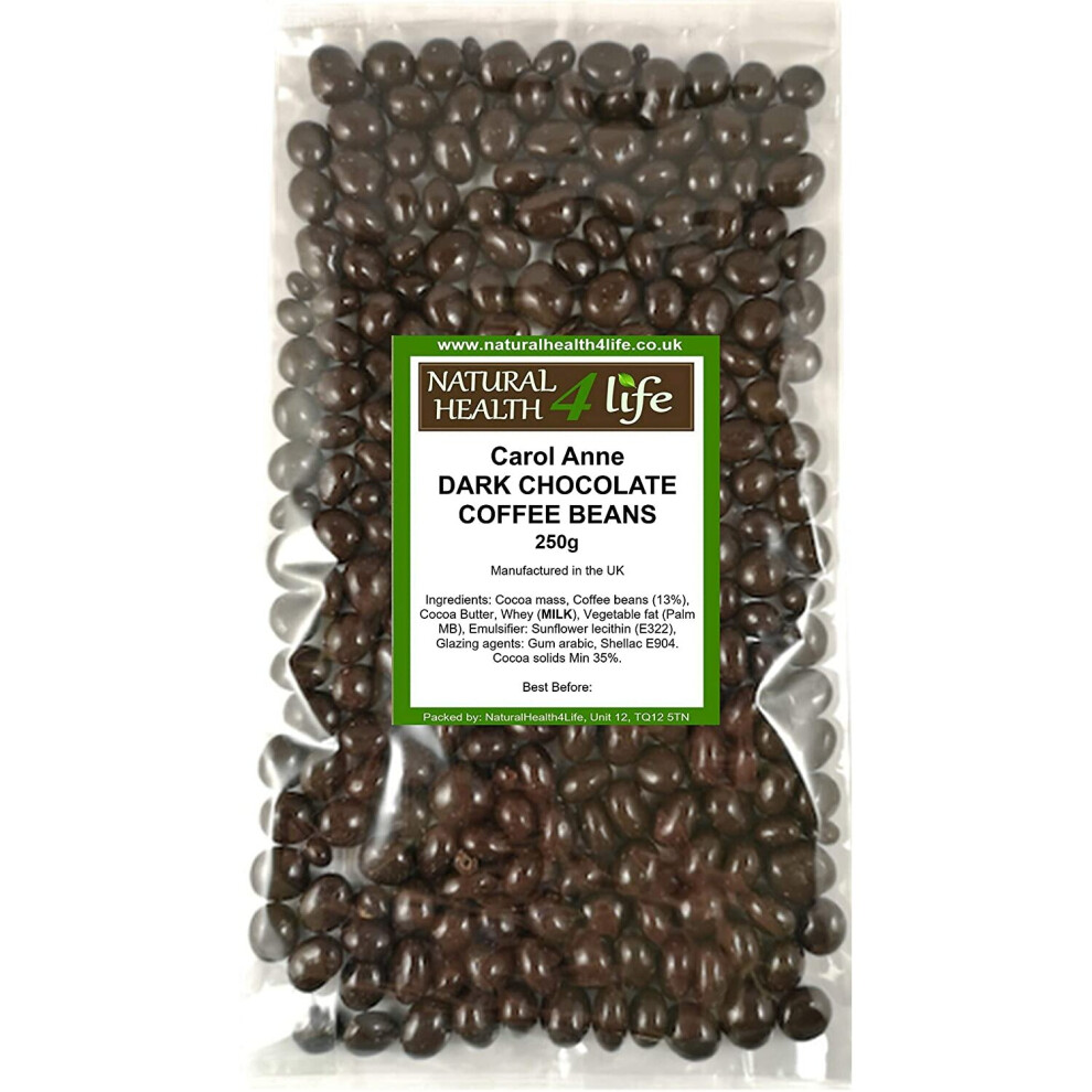 Carol Anne - Dark Chocolate Coffee Beans - 250g