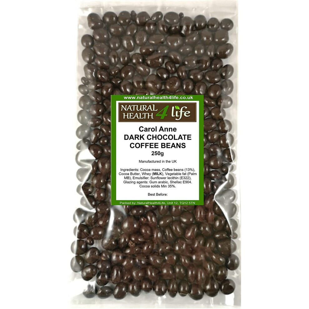 Carol Anne - Chocolate Coffee Beans - 250G Dark