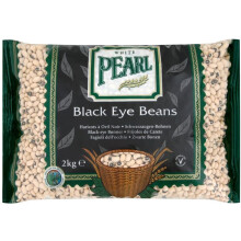 White Pearl Black Eye Beans - 2Kg (Pack of 6)