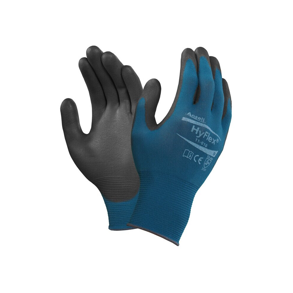 Ansell Hyflex 11 - 616 Glove Blue 2XL (Pair) - Image 6