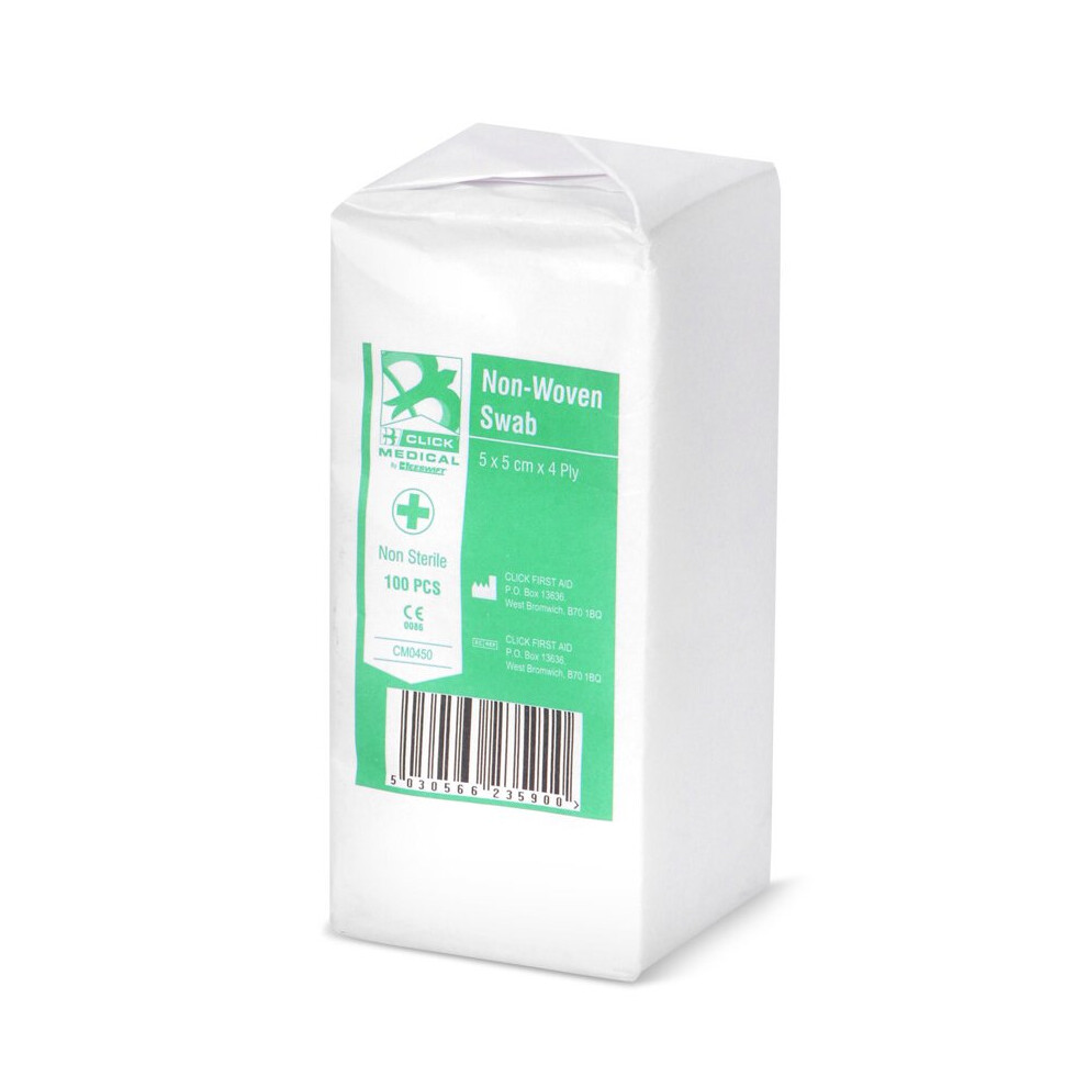 Click - Medical Gauze Swabs 5Cm X 5Cm Non Sterile
