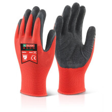 Click - M/P BLACK LATEX POLY GLOVE LGE - Black