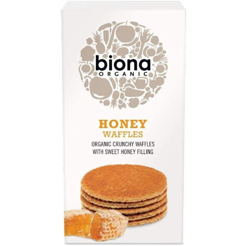 BIONA Organic Honey Syrup Waffles |  (Pack of 6)