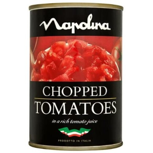 Napolina Chopped Tomatoes 400g (Pack of 4)