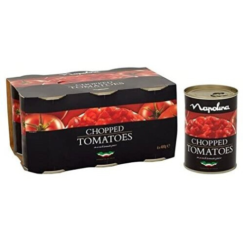Napolina Chopped Tomatoes 400g (Pack of 6)
