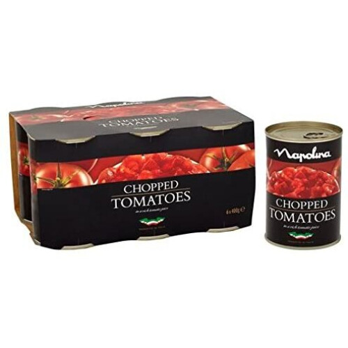Napolina Chopped Tomatoes 400g (Pack of 6)