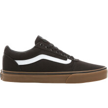 (10 UK, Black/Brown) Vans Mens Ward Low-Top Casual Suede Canvas Trainers Sneakers