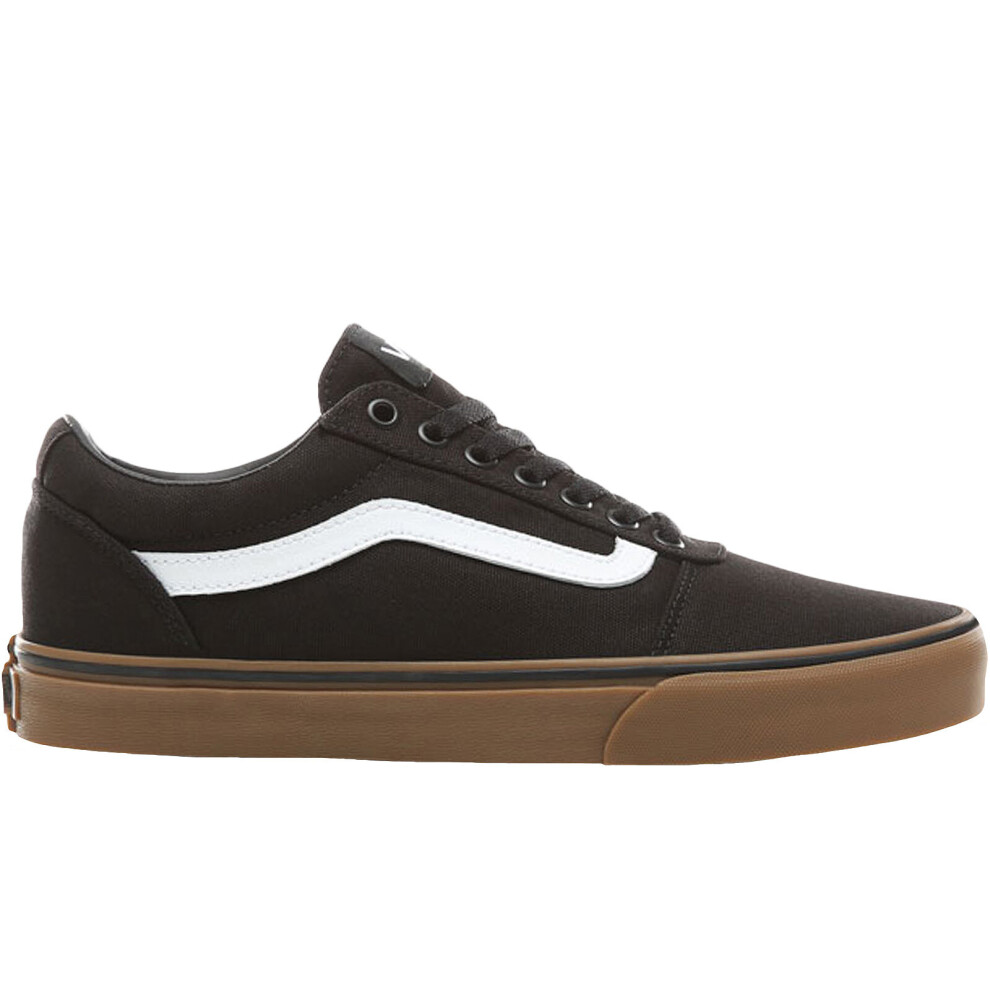(10 UK, Black/Brown) Vans Mens Ward Low-Top Casual Suede Canvas Trainers Sneakers