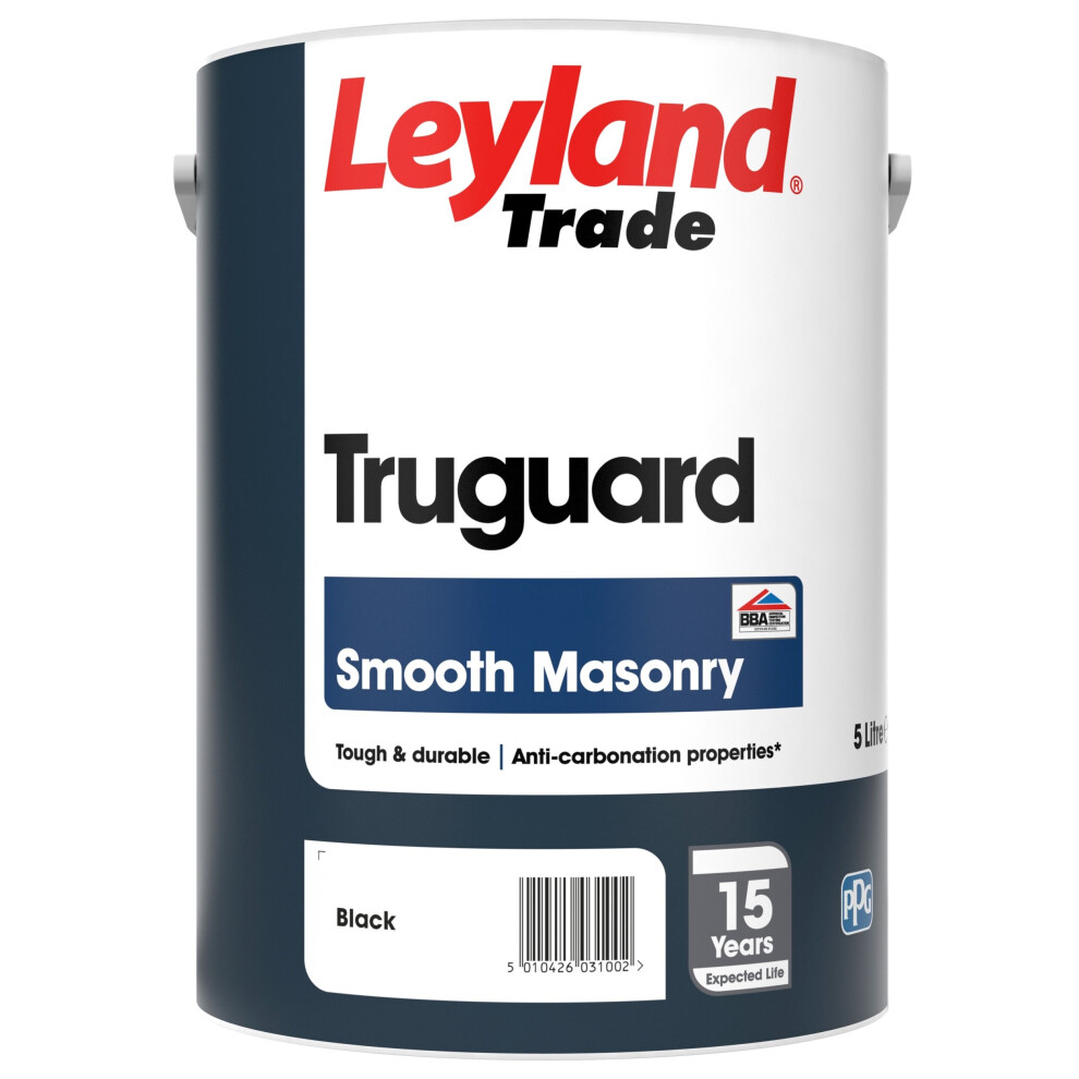 Leyland Trade Truguard Smooth Masonry Black 5L 5010426031002