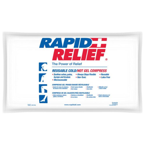 Rapid Rapid - DELUXE HOT/COLD GEL COMPRESS C/W CONTOUR GEL 6"X 5" -