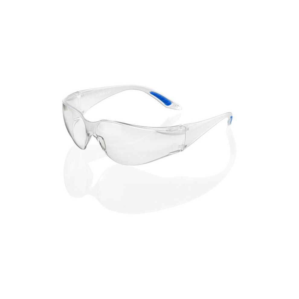 Beeswift Safety Spectacle - Vegas Safety Spectacle Clear Lens - Clear Grey Yellow 5030566117886