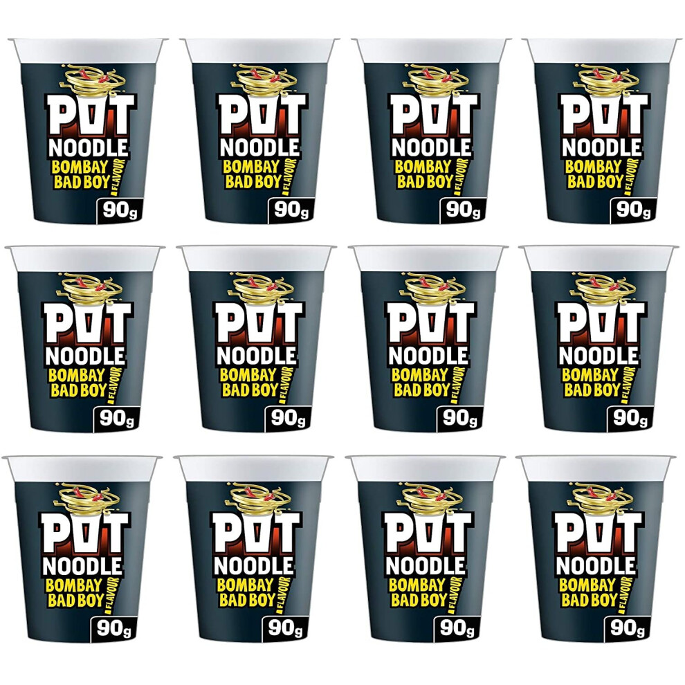 Pot Noodle Bombay Bad Boy Flavour 12x 90g Pots Bulk Buy Full Case