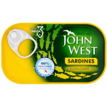 John West Sardines in Sunflower Oil 12x120g