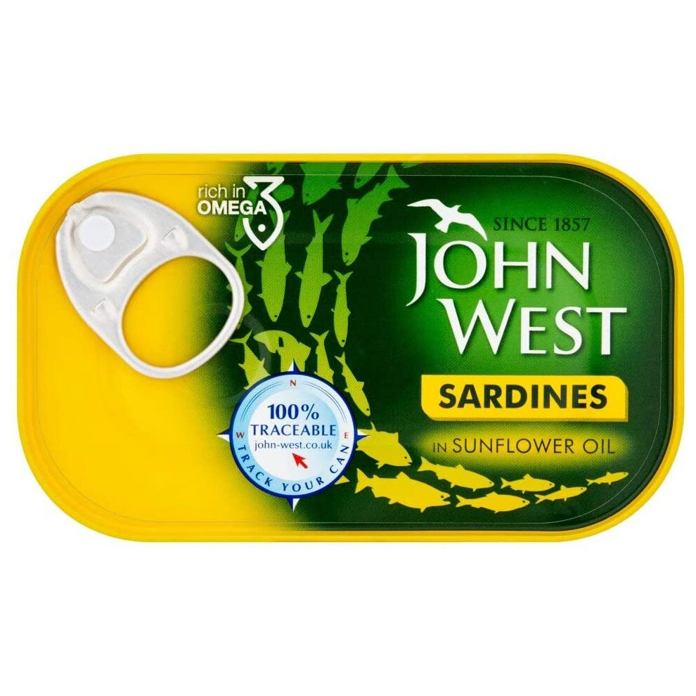 John West Sardines In Sunflower Oil 12X120g