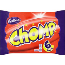 Cadbury Chomp 6 Chocolate Bars 141g