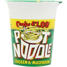 Pot Noodle Chick and Mushroom Noodles, 90g (Pack of 12)