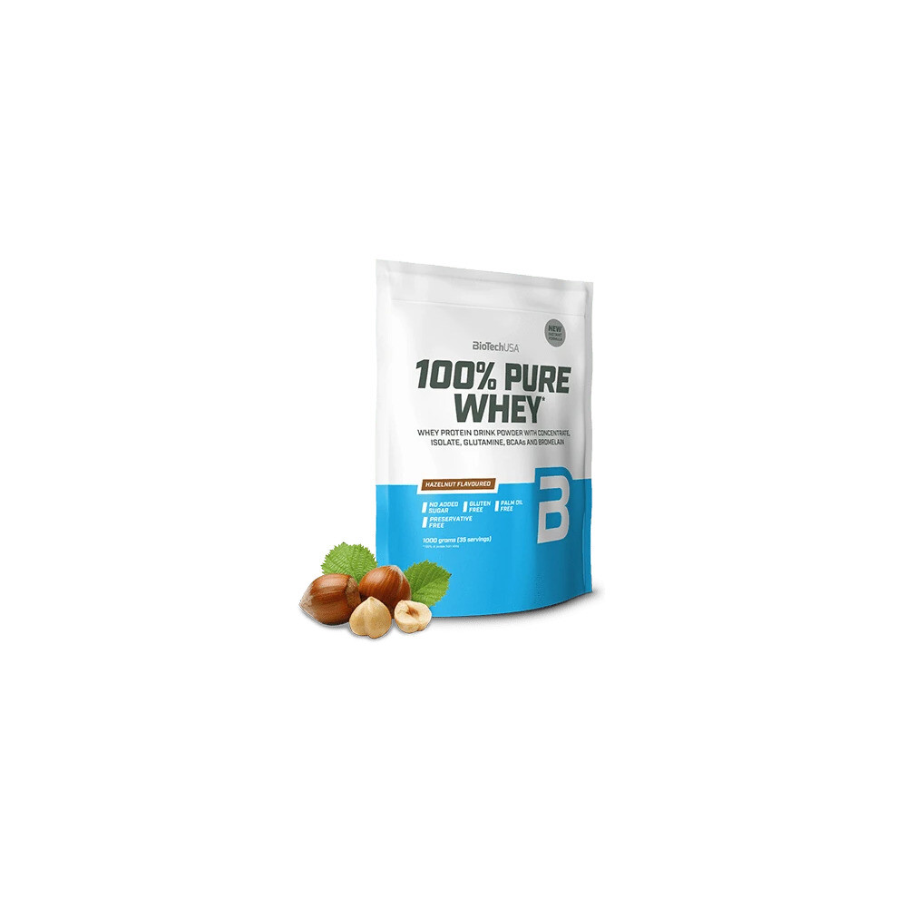 Biotechusa 100% Pure Whey Protein 1000G-Hazelnut - Image 3