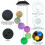 Ranpo Outdoor Solar Wind Chimes Color Changing LED Lights 7