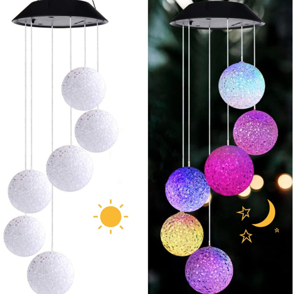Ranpo Outdoor Solar Wind Chimes Color Changing Led Lights