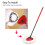 5x mop for Vileda Wring Mopping Replacement Clean Microfibre Mop Refill Head 6