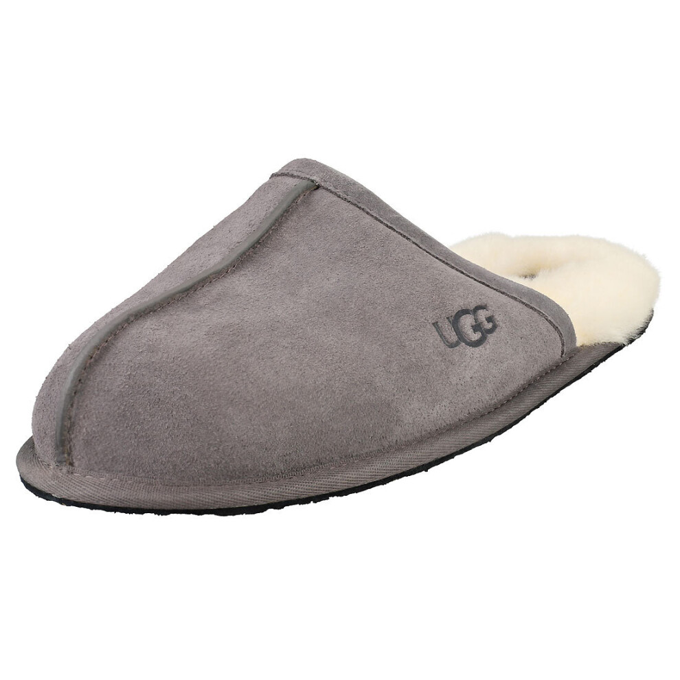 UGG Scuff Mens Slippers Shoes in Dark Grey