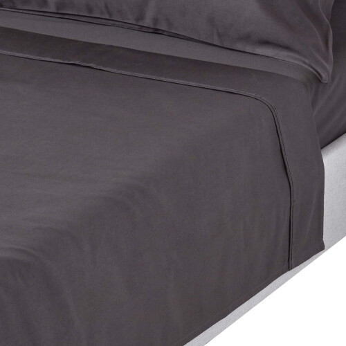 Homescapes (King, Charcoal Grey) 1000 Thread Count Egyptian Cotton Flat Sheet Luxury Bed Sheet
