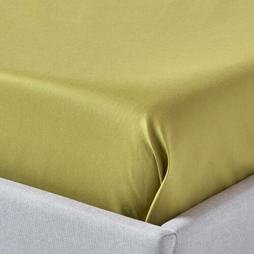 Homescapes (Super King, Green) 1000 Thread Count Egyptian Cotton Flat Sheet Luxury Bed Sheet 2