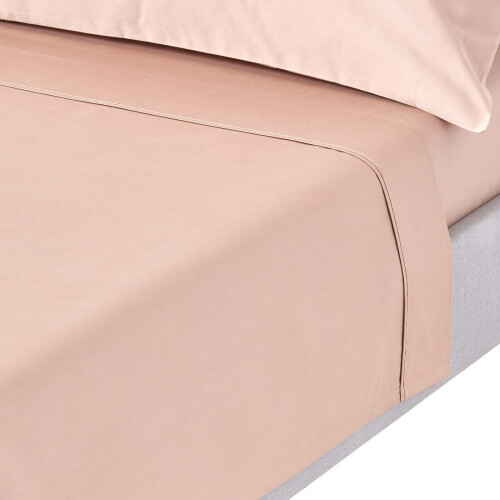 Homescapes (Single, Mink Beige) 1000 Thread Count Egyptian Cotton Flat Sheet Luxury Bed Sheet