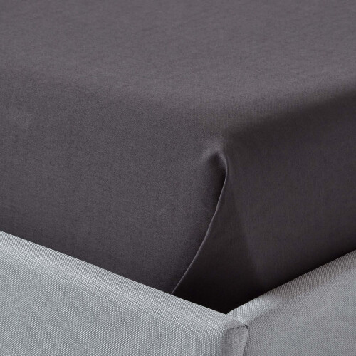 Homescapes (King, Charcoal Grey) 1000 Thread Count Egyptian Cotton Flat Sheet Luxury Bed Sheet 2