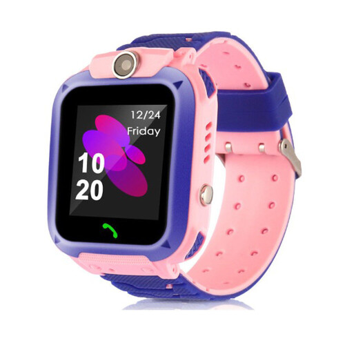 (Pink) Waterproof Kids Smart Watch Anti-Lost Safe Tracker SOS Call For Android iOS