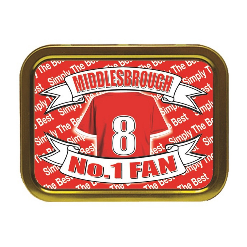 Personalised Gift Products Middlesbrough Football Shirt Tobacco Tin Gift & Smoking Products