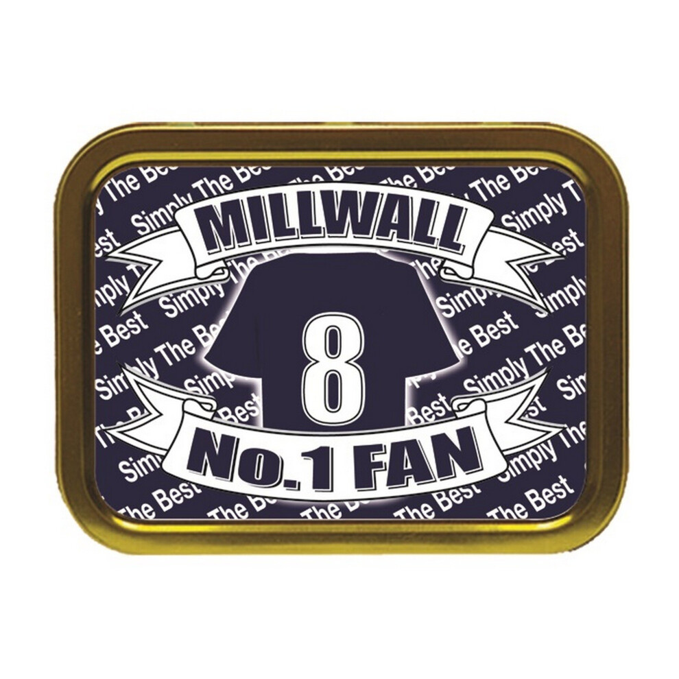 Personalised Gift Products Millwall Football Shirt Tobacco Tin Gift & Smoking Products