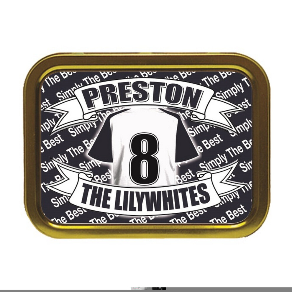 Personalised Gift Products Preston Football Shirt Tobacco Tin Gift & Smoking Products