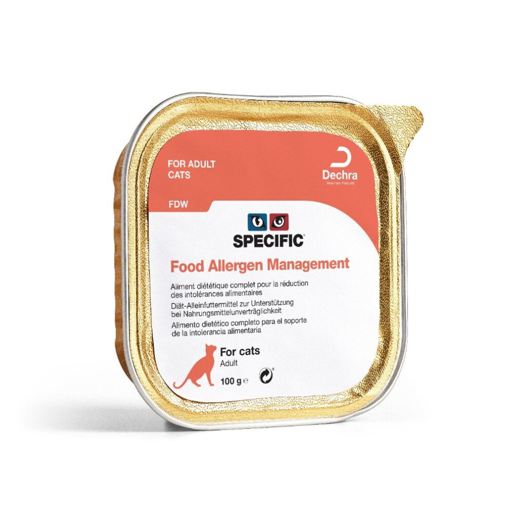 (7 x 100g) Dechra Specific FDW Food Allergy Feline Foils 100g