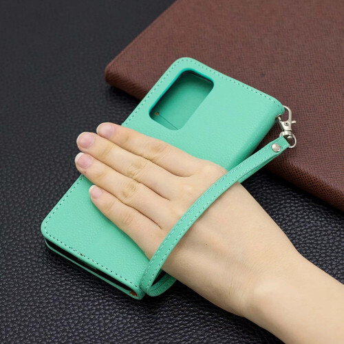 Solid Lychee Pattern PU Leather Case For Samsung Galaxy A20E Flip Wallet Book Cover 2