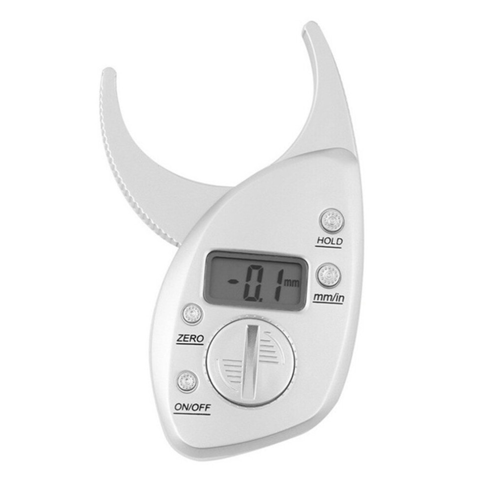 1pc Body Fat Caliper Monitors Electronic Digital Body Fat Analyzer + Tape Measure Pack Skin Muscle Tester