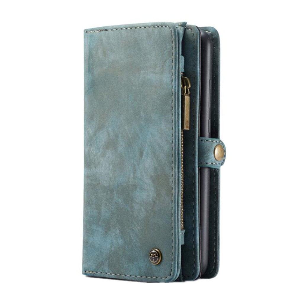 Magnetic Split Pu Leather Zipper Multi Slots Wallet Case For Samsung Galaxy A20 With Card Slot Stand Cover 774048570916
