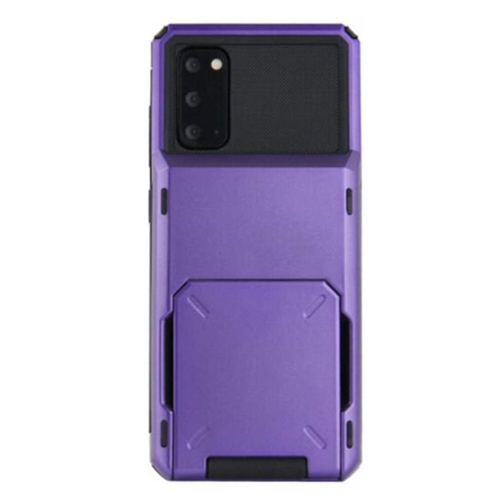 Business Shockproof Slide Armor Wallet Card Holder Phone Case For Samsung Galaxy S20 Cover 774048571012