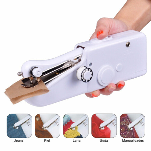 Mini Handheld Sewing Machine Portable Needlework Cordless Household Handy 1